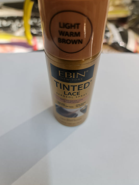 Ebin Tinted Lace Aerosol spray, colour Medium brown