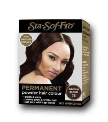 Sta-Sof-Fro Permanent Hair Dye Colour Black Brown 75