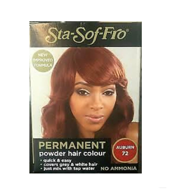 Sta-Sof-Fro Permanent Hair Dye Colour Auburn 72