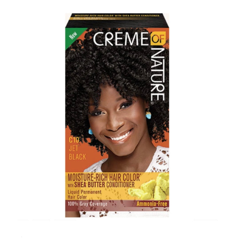 Creme of Nature Shea Butter dye Colour Jet Black C10