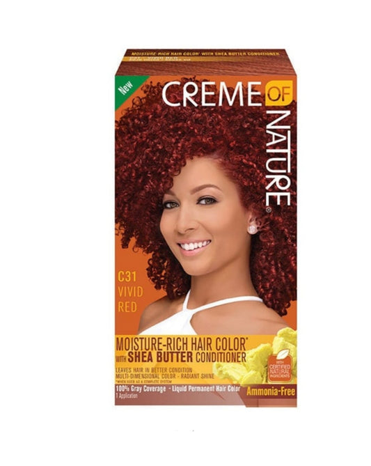 Creme of Nature Shea Butter Dye Colour Vivid Red C31