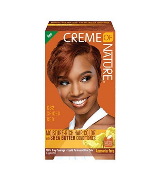 Creme of Nature Shea Butter Dye Colour Spiced Red C32