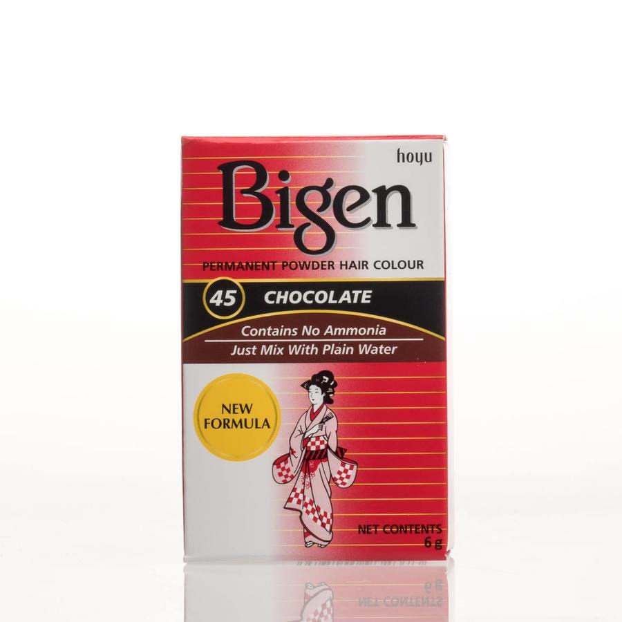 Bigen Permanent Powder Hair Colour 45 Chocolate