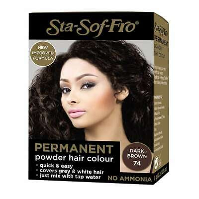 Sta-Sof-Fro Permanent Hair Dye Colour Dark Brown 74