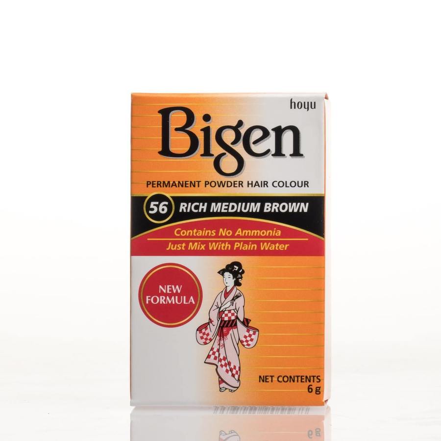 Bigen Permanent Powder Hair Colour 56 Rich Medium Brown