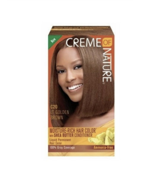 Creme of Nature Shea Butter Dye Colour Light Golden Brown C20