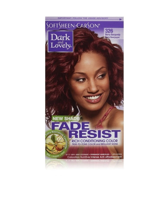 Dark and Lovely Dye Colour Berry Burgundy 326