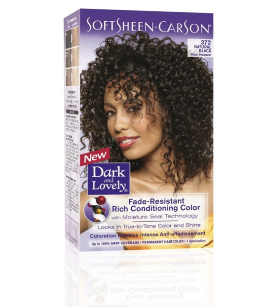 Dark and Lovely Dye Colour Natural Black 372