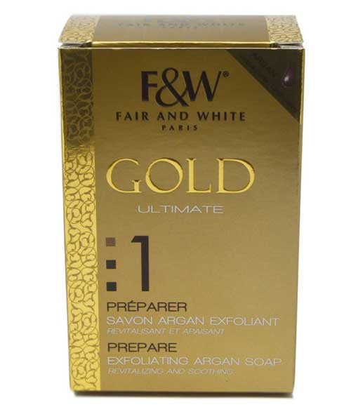 Fair and White Gold Ultimate Prepare Exfoliating Argan Soap