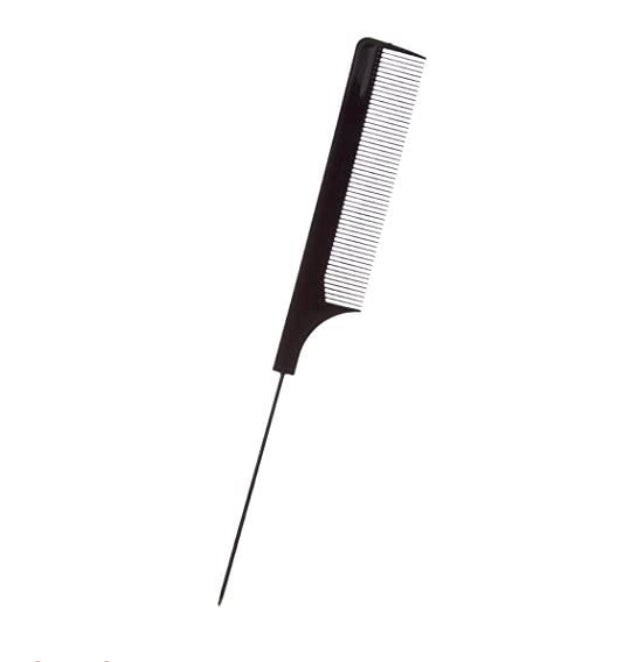 Black Metal Tail Comb